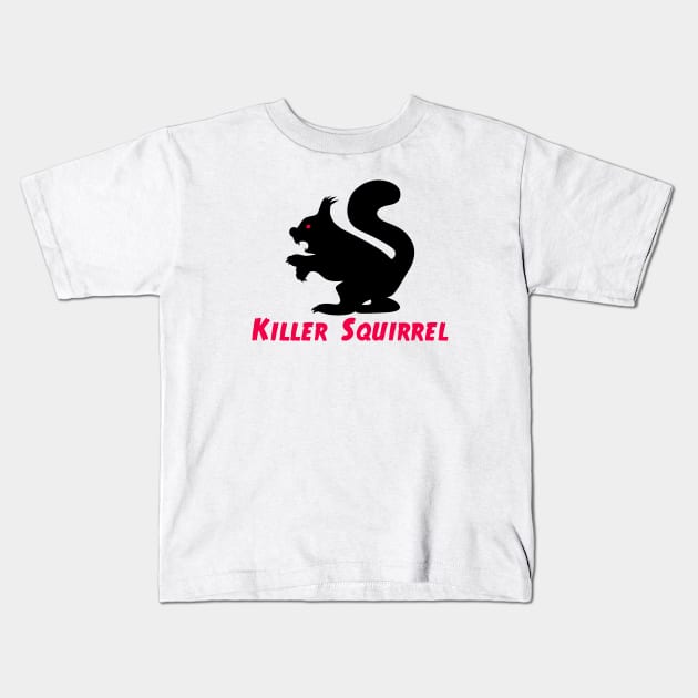 Killer Squirrel Kids T-Shirt by schlag.art